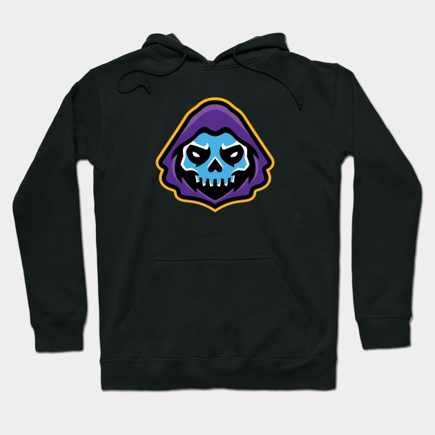 Reap Victory with our Grim Reaper Sports Mascot T-shirt - Unique Athletic Apparel Hoodie by CC0hort